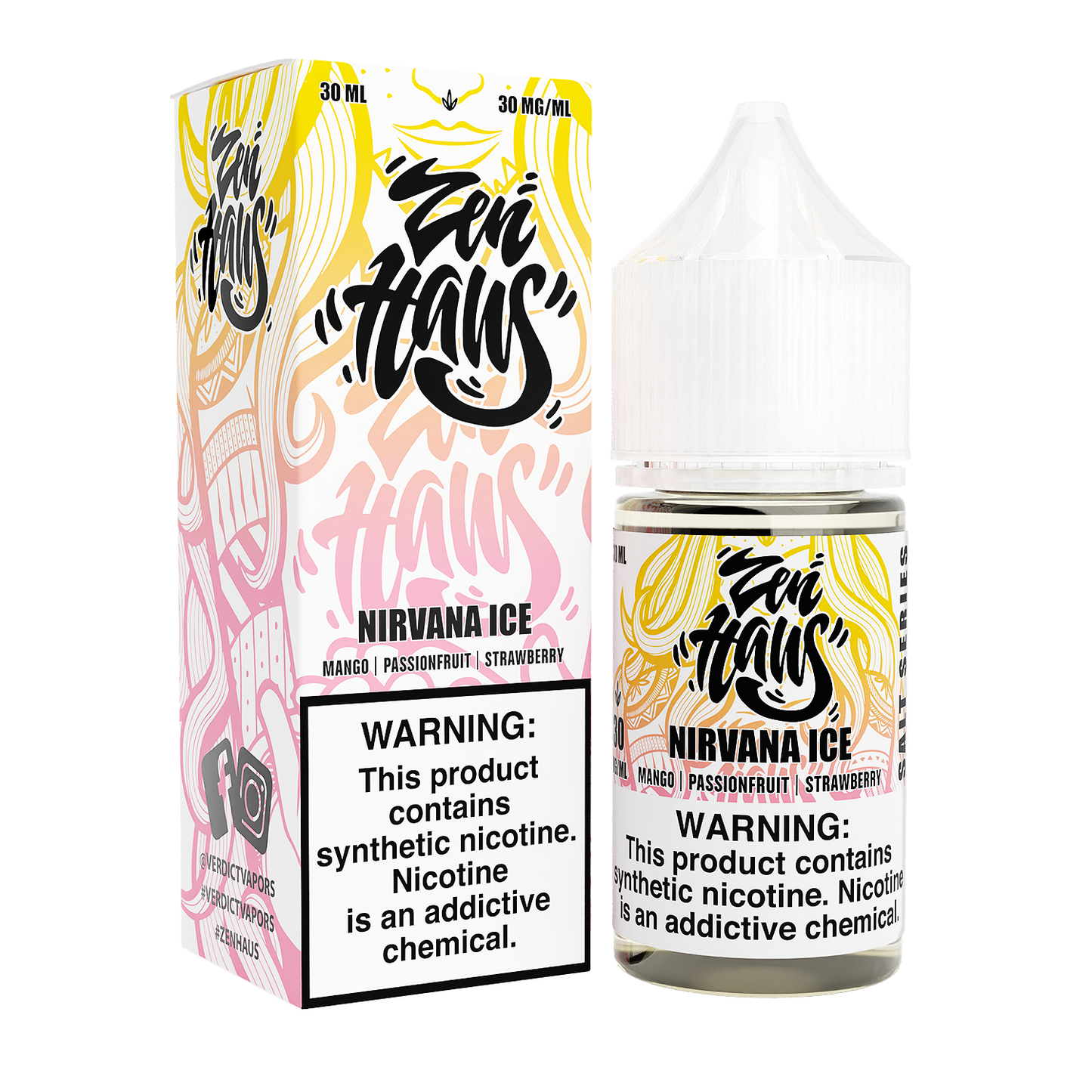 Nirvana ICE by Zen Haus Salts Series 30ml with Packaging