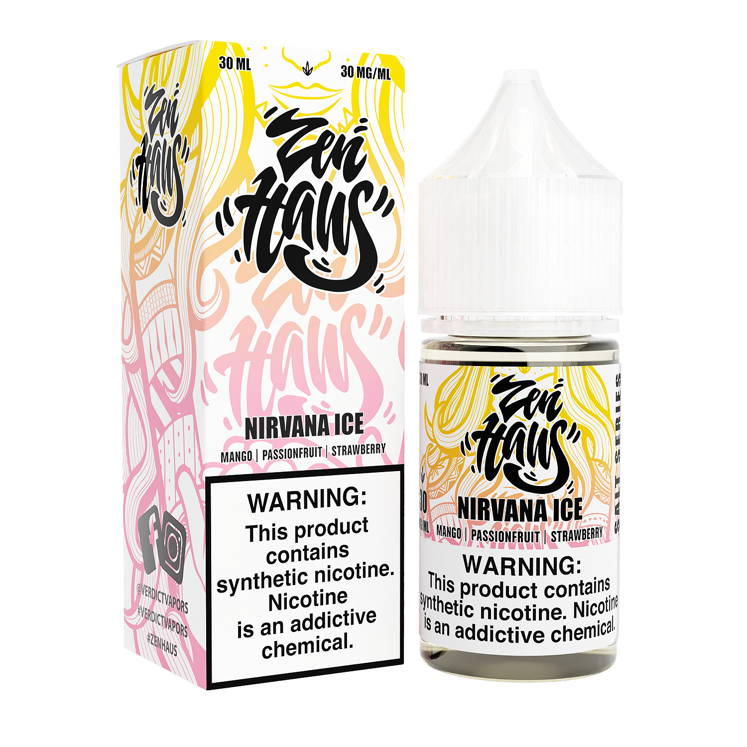 Nirvana ICE by Zen Haus Salts Series 30ml with Packaging