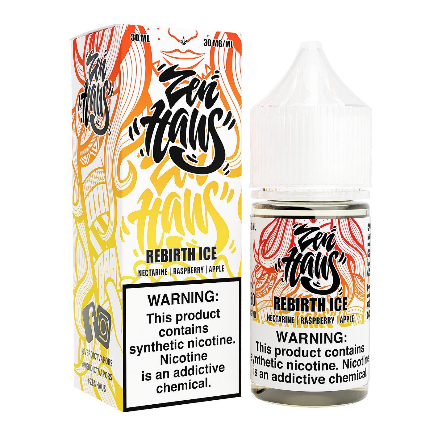 Rebirth ICE by Zen Haus Salts Series 30ml with Packaging