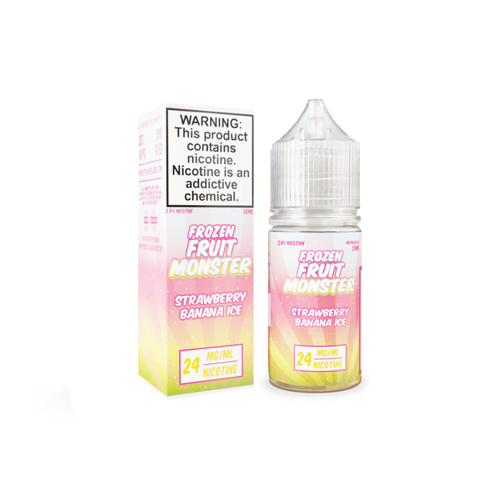 Strawberry Banana Ice by Frozen Monster Salts 30mL with Packaging