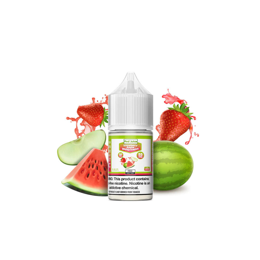 Strawberry Apple Watermelon by Pod Juice Salt Series 30mL Bottle