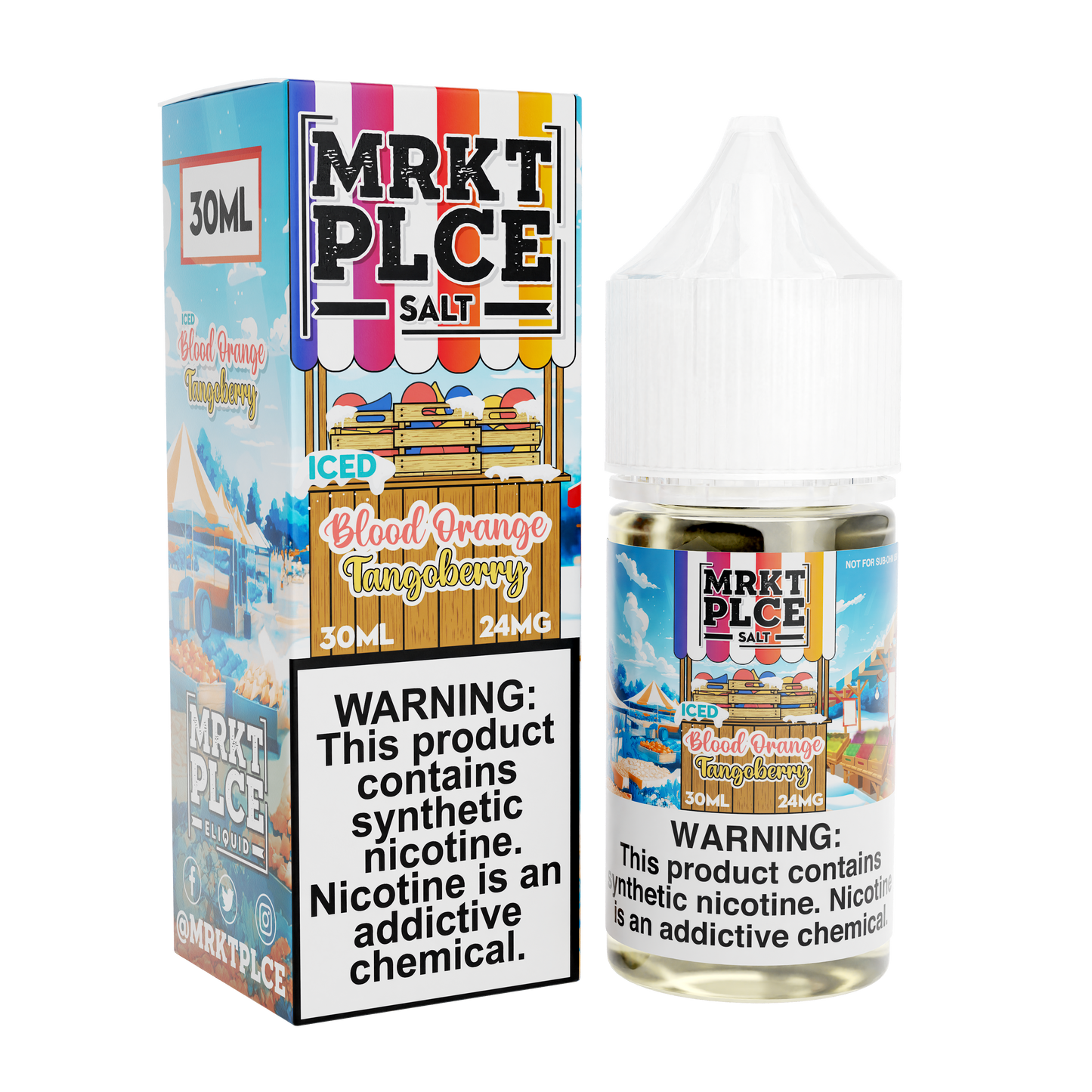 Iced Brazberry Grape Acai by MRKT PLCE Salts Series 30mL with Packaging
