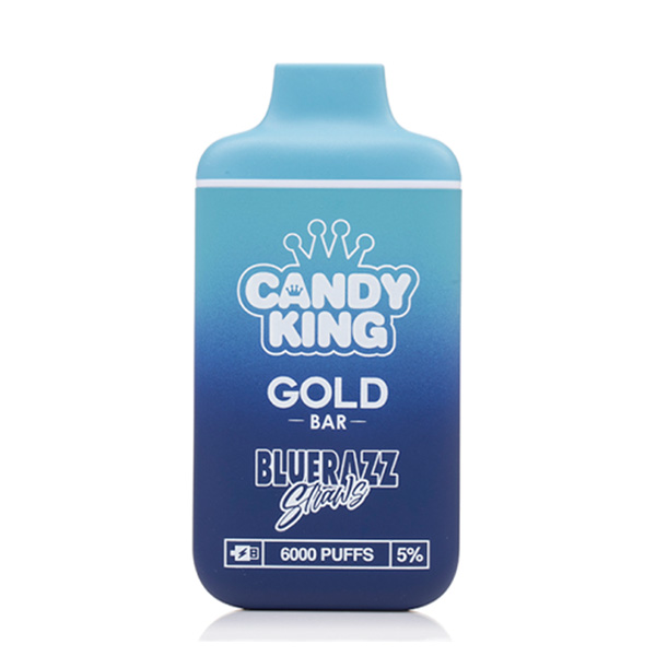 Candy King Gold Bar Disposable | 6000 Puffs | 13mL Bluerazz Straws