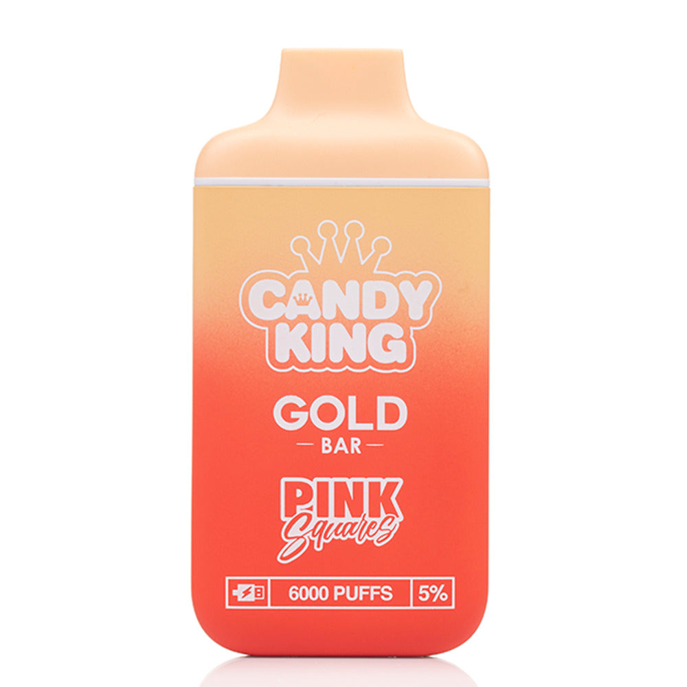 Candy King Gold Bar Disposable | 6000 Puffs | 13mL Pink Squares