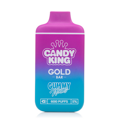 Candy King Gold Bar Disposable | 6000 Puffs | 13mL Gummy Worms