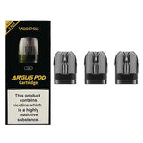 Voopoo Argus Pod 2mL Replacement Pod  3-Pack 1.2 ohm with packaging