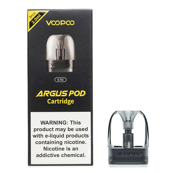 Voopoo Argus Pod 2mL Replacement Pod 3-Pack 0.7 ohm with packaging