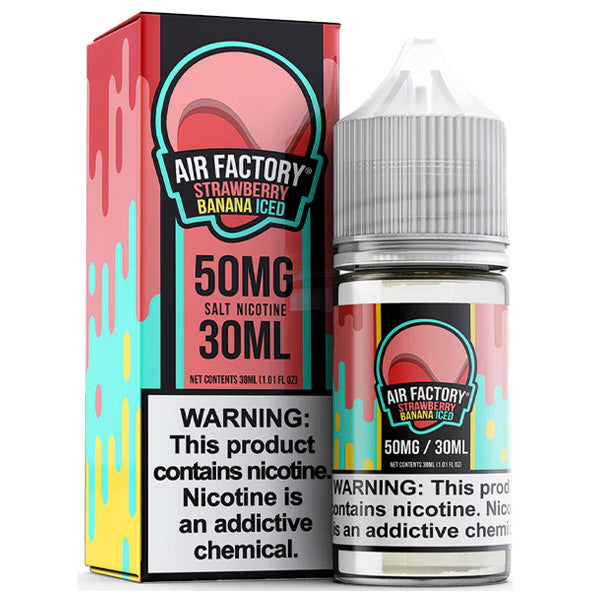 Strawberry Banana Iced by Air Factory Salt Tobacco-Free Nicotine Series 30mL with Packaging