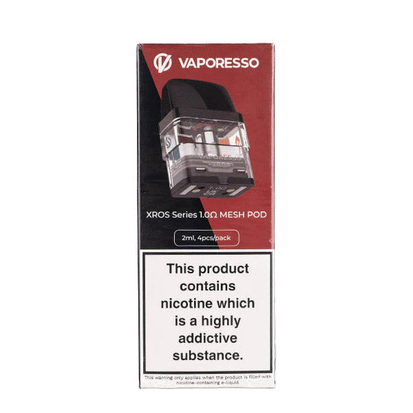 Vaporesso XROS Pod Series 4-Pack 1.0 ohm packaging