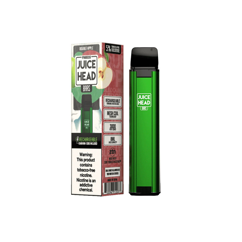 Juice Head Bars Disposable | 3000 Puffs | 8mL Double Apple with packaging