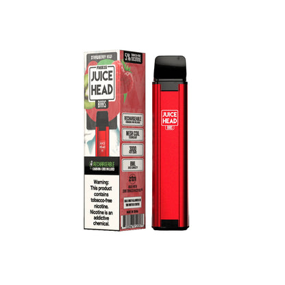 Juice Head Bars Disposable | 3000 Puffs | 8mL Strawberry Kiwi with packaging