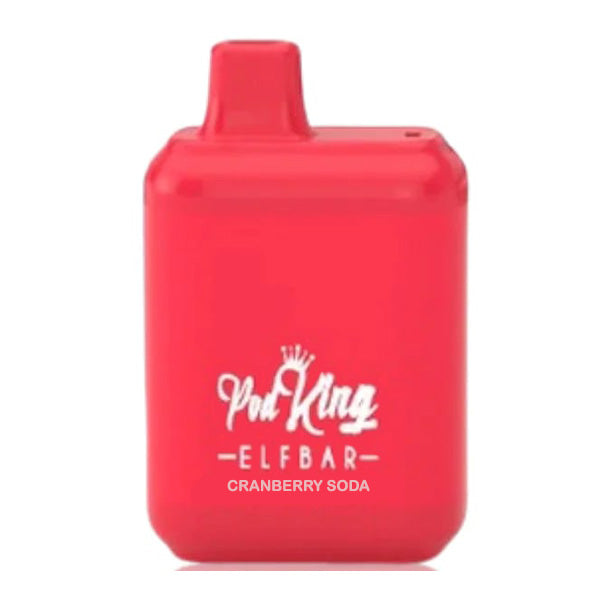 Elf Bar x Pod King XC5000 Disposable | 5000 Puffs | 13.5mL | 50mg Cranberry Soda