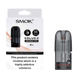 SMOK Solus 2 Replacement Pods 3-Pack 0.9 ohm with packaging