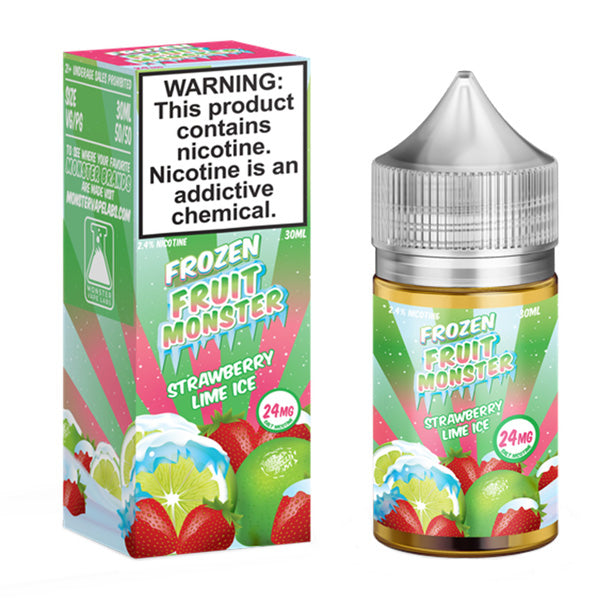 Strawberry Lime Ice by Fruit Monster Salts 30mL with Packaging