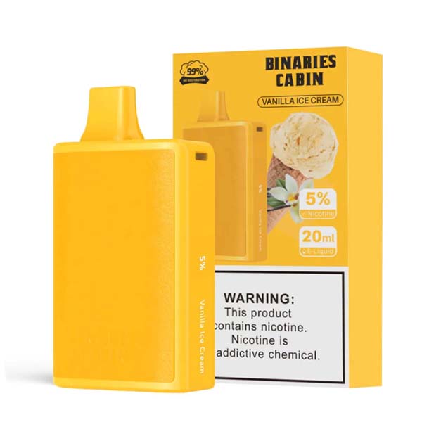 HorizonTech – Binaries Cabin Disposable | 10,000 puffs | 20mL Vanilla Ice Cream with Packaging