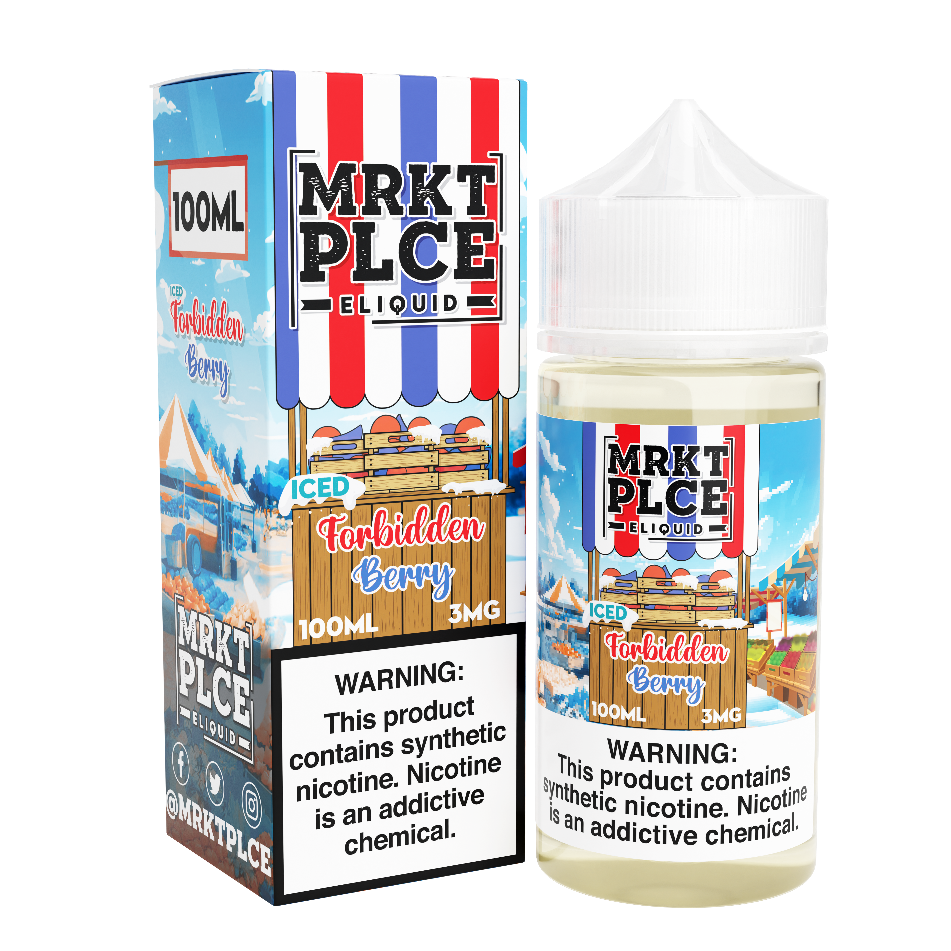 Iced Forbidden Berry by MRKT PLCE Series 100mL with Packaging