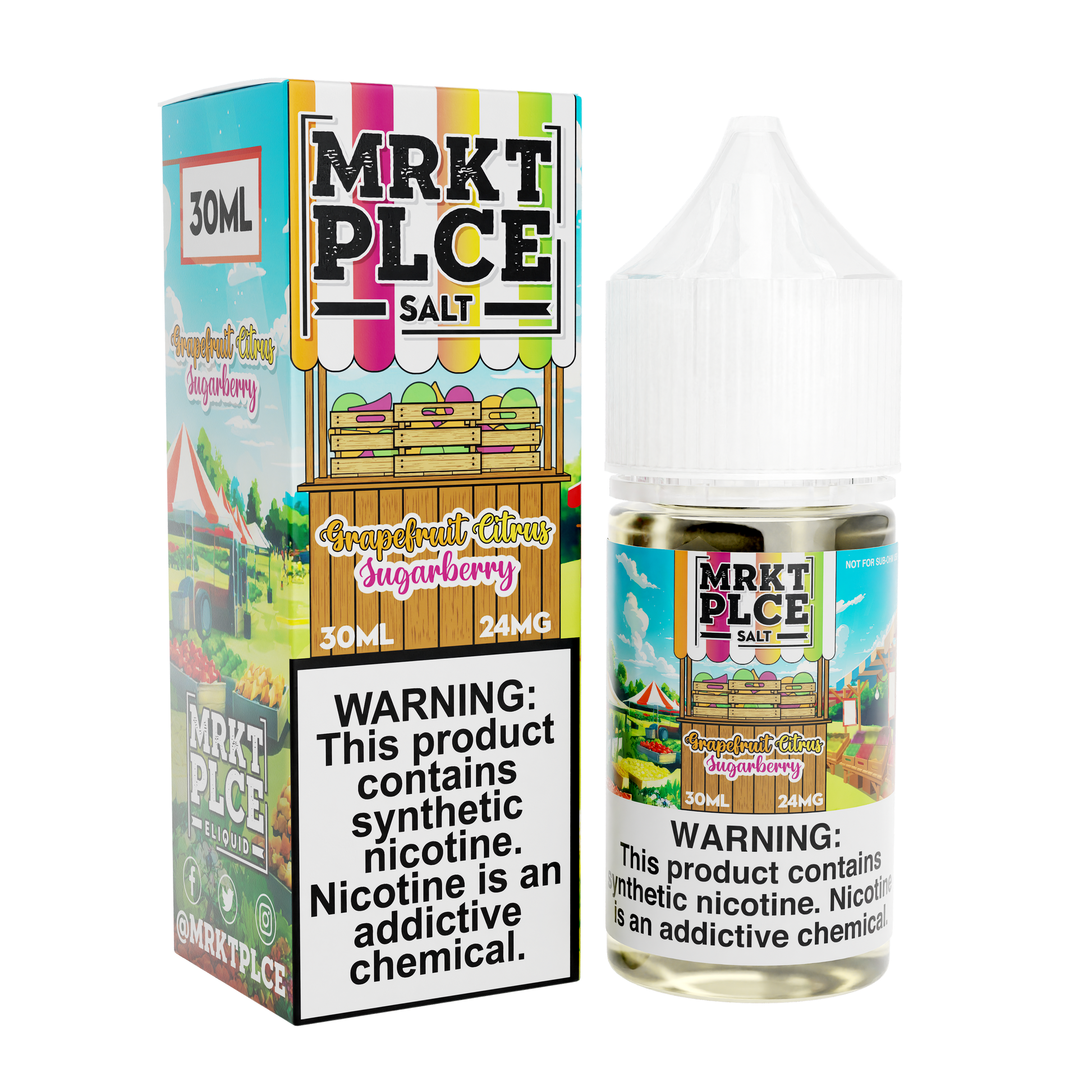 Grapefruit Citrus Sugarberry by MRKT PLCE Salts Series 30mL with Packaging