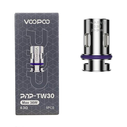 VooPoo PnP Coils | 5-Pack TW30 0.3ohm with packaging