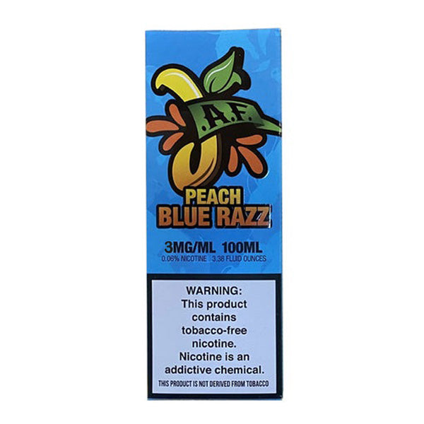 Peach Blue Razz by Juicy AF TFN Series 100mL Packaging