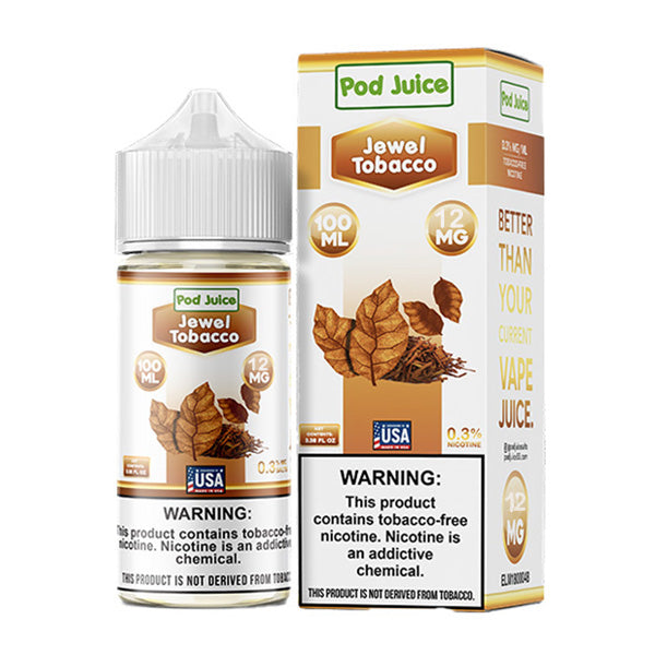 Jewel Tobacco by Pod Juice Series 100mL with Packaging