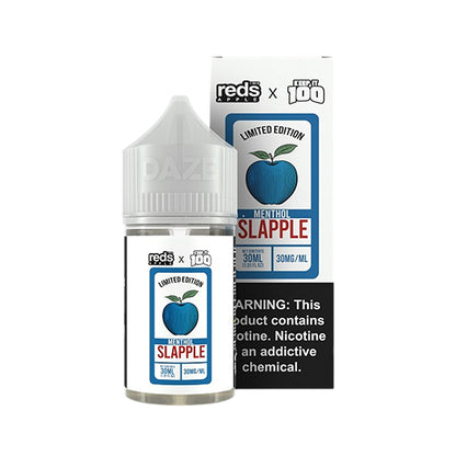 Slapple Menthol by 7Daze x Keep It 100 Series (Reds Apple x Blue Slushie) 30mL with Packaging