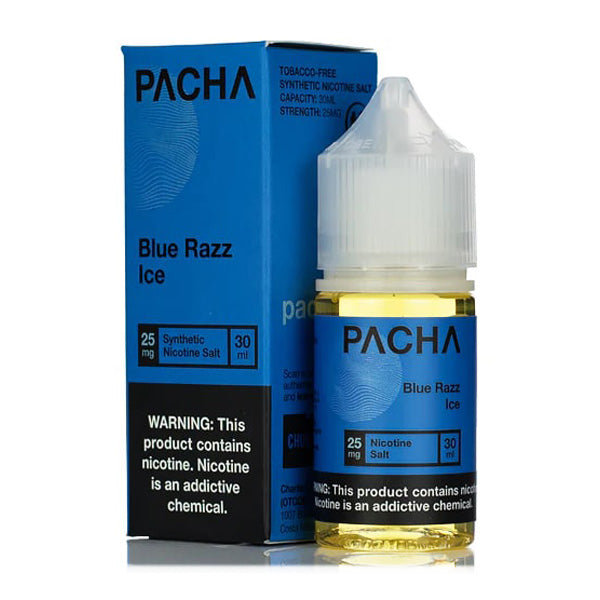 Blue Razz Ice by TFN Pachamama Salt Series 30mL with Packaging