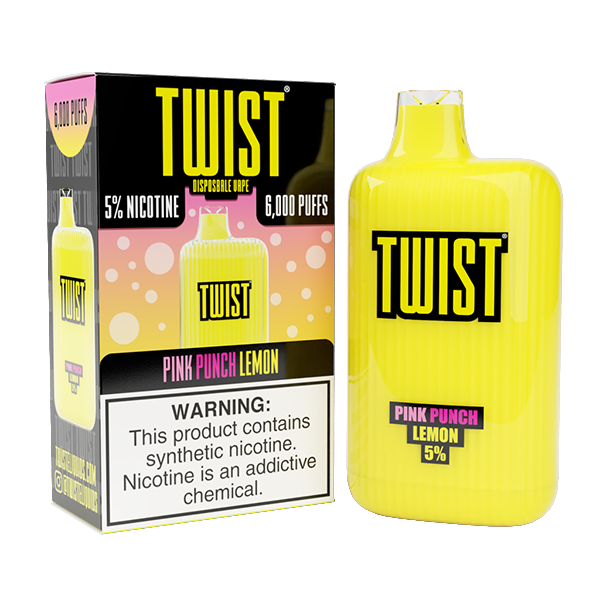 Twist Disposable 6000 | 15mL | 50mg Pink Punch Lemon