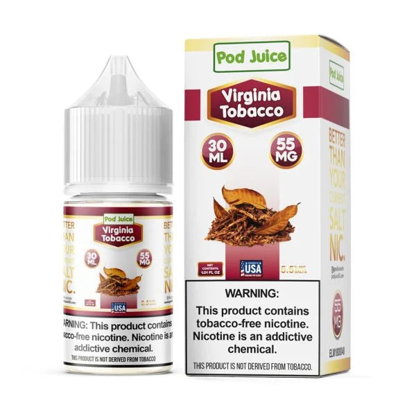 Virginia Tobacco | Pod Juice Salts | 30mL with Packaging