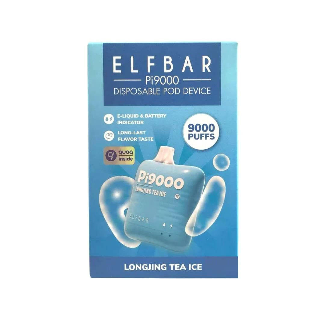 Elf Bar PI9000 Disposable 9000 Puffs 19mL 40-50mg Longjing Tea Ice