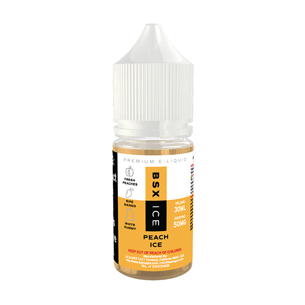 Peach Ice by GLAS BSX Salt Tobacco-Free Nicotine Series 30mL Bottle