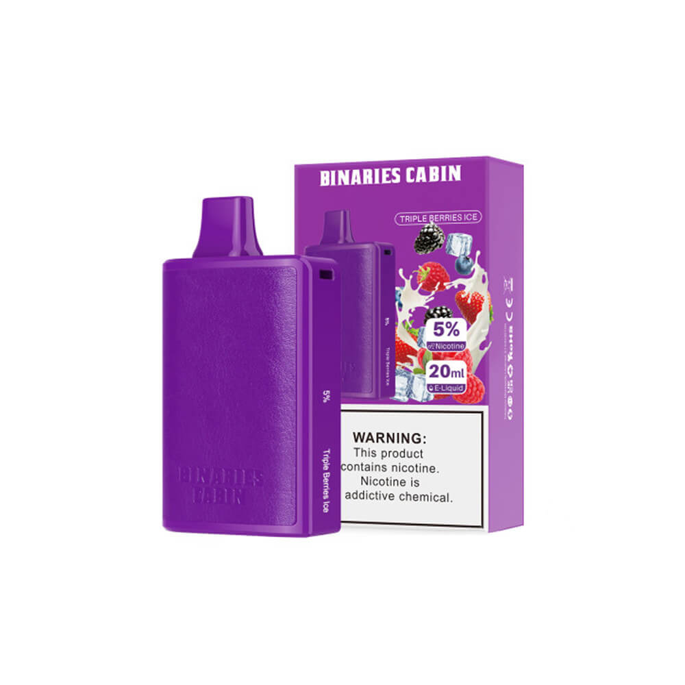 HorizonTech – Binaries Cabin Disposable | 10,000 puffs | 20mL Triple Berries Ice with Packaging