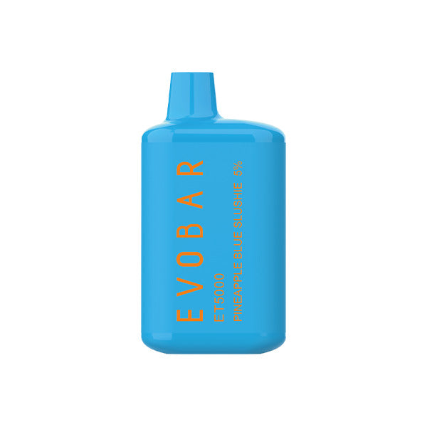 Evo Bar Disposable ET/BC5000 | 5000 Puff | 13mL | 5% Pineapple Blue Ssushie