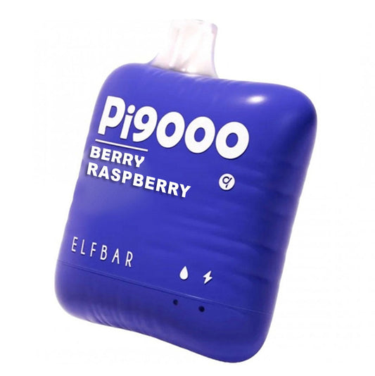 Elf Bar PI9000 Disposable 9000 Puffs 19mL 40-50mg Berry Raspberry