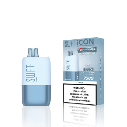 SWFT Icon Disposable | 7500 Puffs | 17mL | 5% Clear with Packaging