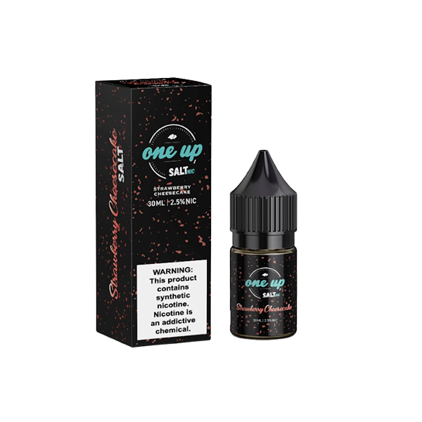 Strawberry Cheesecake by One Up TFN Salt Series E-Liquid 30mL (Salt Nic) with Packaging
