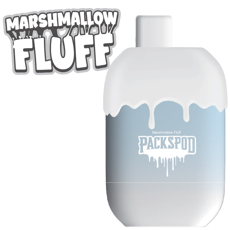 Packspod Disposable | 5000 Puffs | 12mL | 50mg Marshmallow Fluff Sweet Cloud	