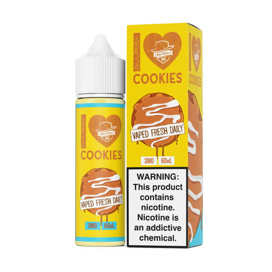 I Love Cookies by Mad Hatter I Love Series E-Liquid 60mL (Freebase) with Packaging