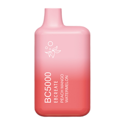 BC5000 (Non Branded EBDESIGN / Branded EBCREATE) Disposable | 5000 Puffs | 9.5mL | 0%  Peach Mango Watermelon
