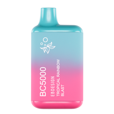 BC5000 (Non Branded EBDESIGN / Branded EBCREATE) Disposable | 5000 Puffs | 9.5mL | 0% Tropical Rainbow Blast