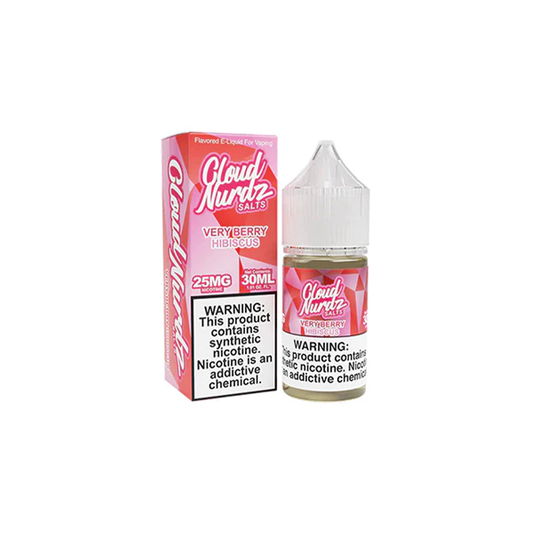 Very Berry Hibiscus by Cloud Nurdz Salt Series E-Liquid 30mL (Salt Nic) with Packaging