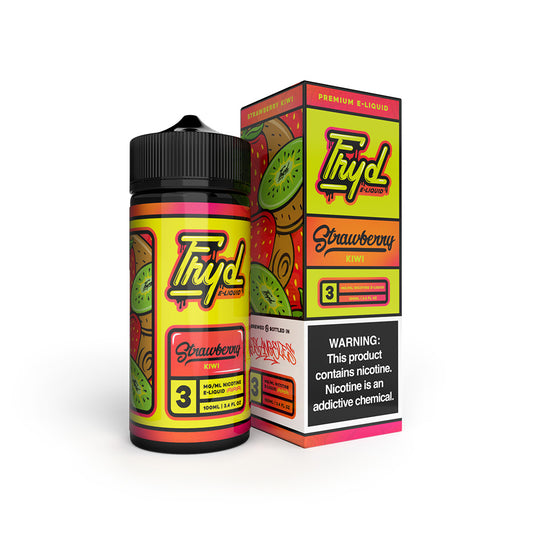 Strawberry Kiwi by FRYD Series E-Liquid 100mL (Freebase) with Packaging
