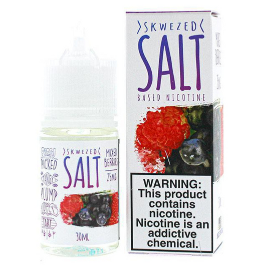Mixed Berries by Skwezed Salt Series E-Liquid 30mL (Salt Nic) with Packaging
