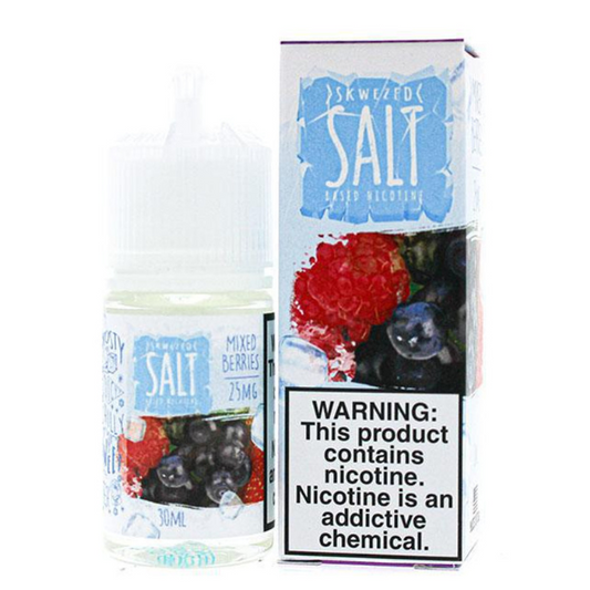Mixed Berries Iced by Skwezed Salt Series E-Liquid 30mL (Salt Nic) with Packaging