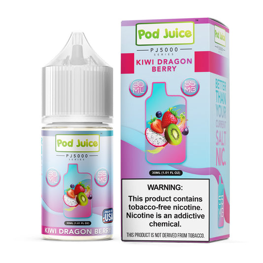 Kiwi Dragon Berry by Pod Juice TFN PJ5000 Salt Series E-Liquid 30mL With Packaging