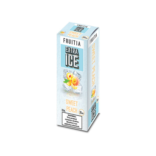 Sweet Peach by Fresh Farms FRUITIA Salt Series E-Liquid 30mL (Salt Nic) Packaging