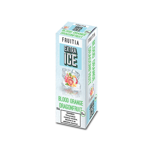 Blood Orange Dragonfruit Extra Ice by Fresh Farms FRUITIA Salt Series E-Liquid 30mL (Salt Nic) Packaging