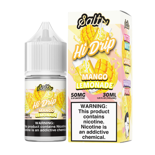 Mango Lemonade by Hi-Drip Salt Series E-Liquid 30mL (Salt Nic) with Packaging