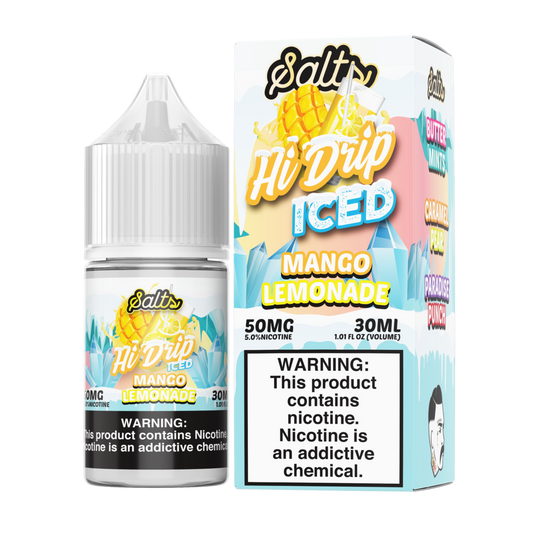 Mango Lemonade Iced by Hi-Drip Salt Series E-Liquid 30mL (Salt Nic) with Packaging