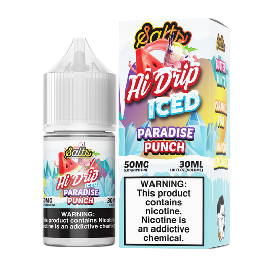 Paradise Punch Iced by Hi-Drip Salt Series E-Liquid 30mL (Salt Nic) with Packaging