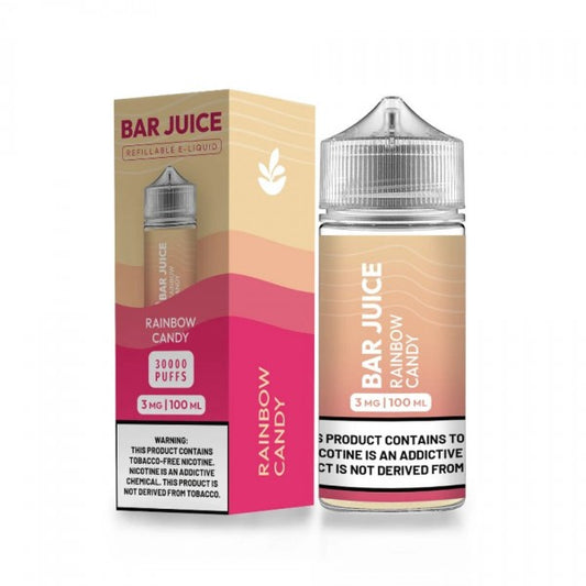 Rainbow Candy by Bar Juice BJ30000 E-Liquid 100mL (Freebase) with Packaging